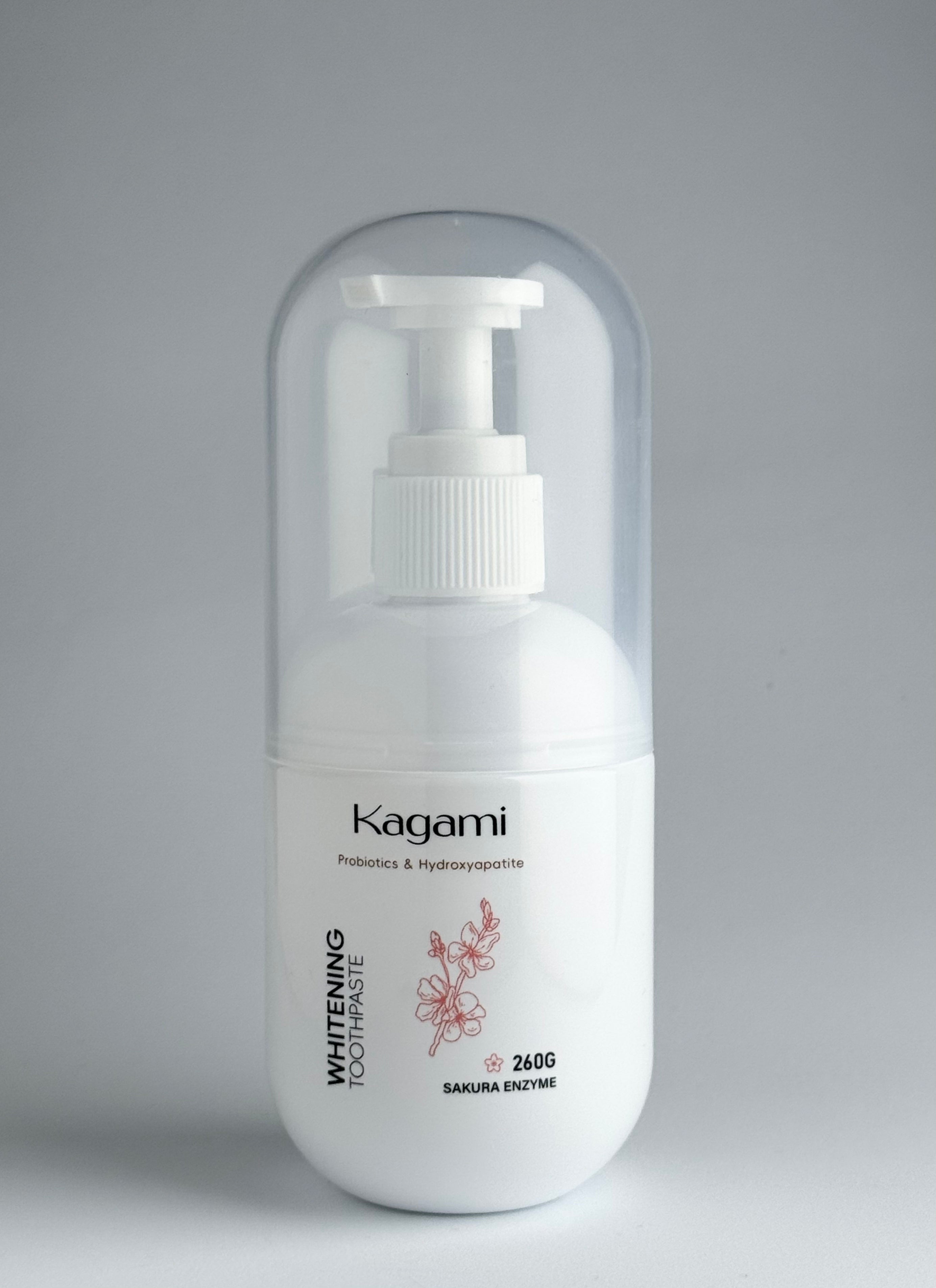 Kagami Whitening Sakura Toothpaste (Nano-Hydroxyapatite + Probiotics ...
